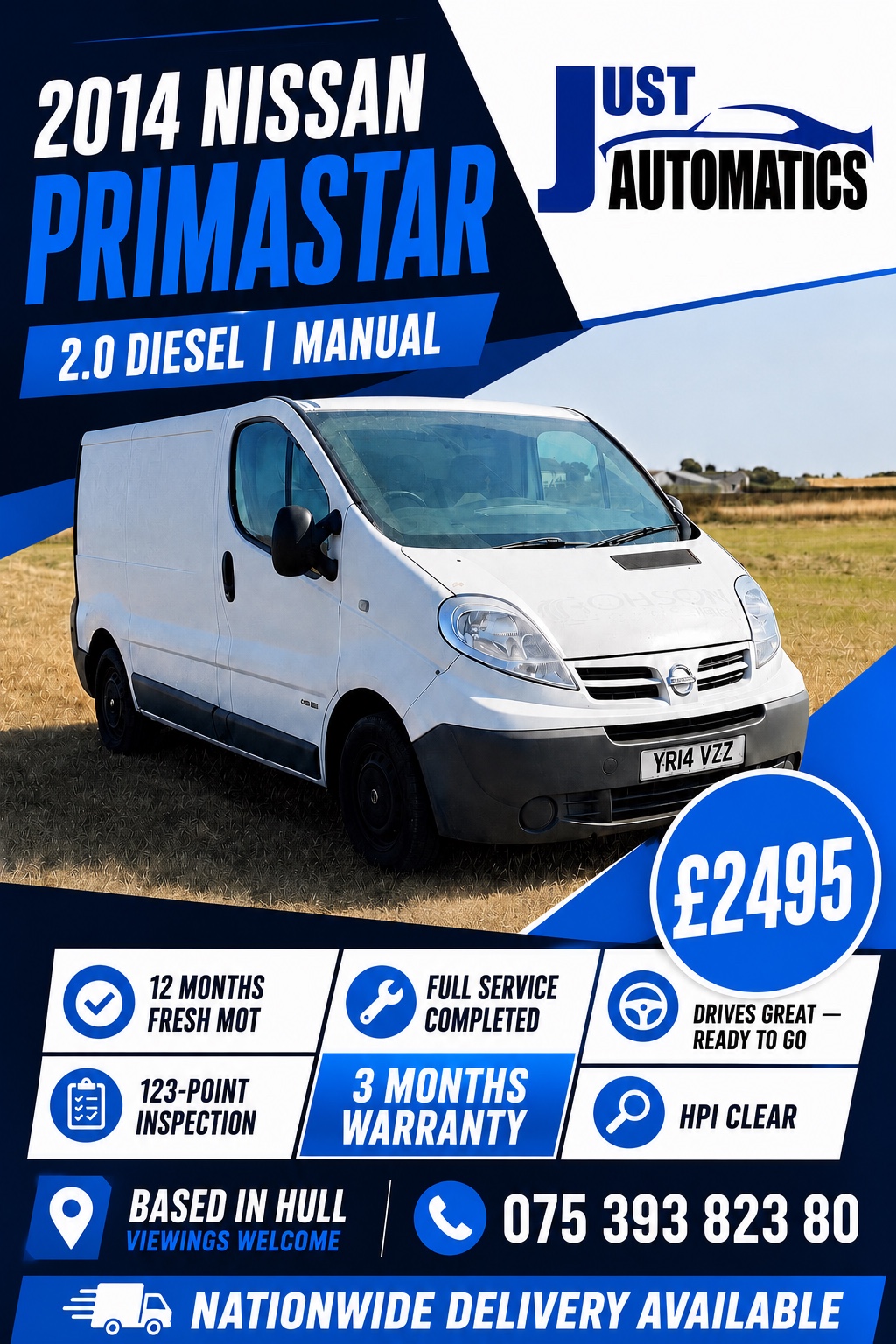2014 Nissan Primastar 2.0 photo 1